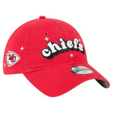 Kansas City Chiefs New Era Girls Youth Cheer 9TWENTY Adjustable Hat - Red on sale
