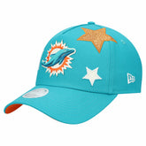 Miami Dolphins New Era Women's Stardom A-Frame 9FORTY Adjustable Hat - Aqua for sale