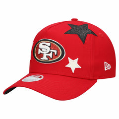San Francisco 49ers New Era Women's Stardom A-Frame 9FORTY Adjustable Hat - Scarlet on sale