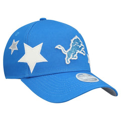 Detroit Lions New Era Women's Stardom A-Frame 9FORTY Adjustable Hat - Blue discount