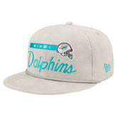 Miami Dolphins New Era Cord Rope Corduroy 9FIFTY Snapback Hat - Gray online