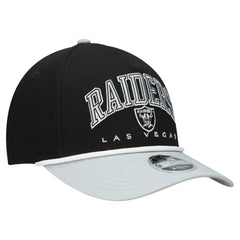 Las Vegas Raiders New Era Youth Arch COOLERA 9FORTY A-Frame Adjustable Hat - Black/Silver online