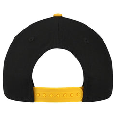 Pittsburgh Steelers New Era Youth Arch COOLERA 9FORTY A-Frame Adjustable Hat - Black/Gold cheap