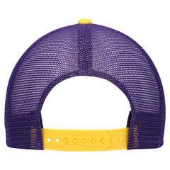 Minnesota Vikings New Era Youth Banner 9FIFTY A-Frame Adjustable Trucker Hat - Cream/Purple cheap