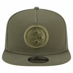 Pittsburgh Steelers New Era Youth Color Pack A-Frame 9FIFTY Snapback Hat - Olive online