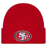 San Francisco 49ers New Era Youth Waffle Cuffed Knit Hat - Scarlet online
