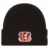 Cincinnati Bengals New Era Youth Waffle Cuffed Knit Hat - Black discount