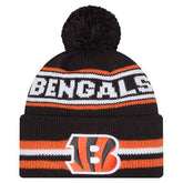Cincinnati Bengals New Era Youth Classic Cuffed Knit Hat with Pom - Black sale
