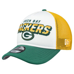 Green Bay Packers New Era Preschool 9FORTY A-Frame Adjustable Hat - White for sale