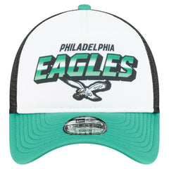 Philadelphia Eagles New Era Preschool 9FORTY A-Frame Adjustable Hat - White on sale