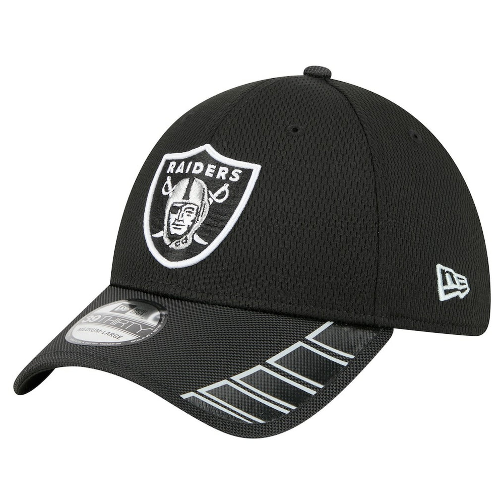 Las Vegas Raiders New Era Visor Hit 39THIRTY Flex Hat - Black outlet