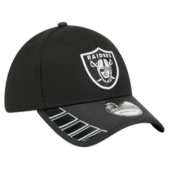 Las Vegas Raiders New Era Visor Hit 39THIRTY Flex Hat - Black outlet