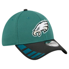 Philadelphia Eagles New Era Visor Hit 39THIRTY Flex Hat - Midnight Green on sale