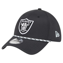 Las Vegas Raiders New Era Perforated 39THIRTY Flex Hat - Black on sale