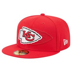 Kansas City Chiefs New Era Tri-Hit 59FIFTY Fitted Hat - Red cheap