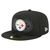 Pittsburgh Steelers New Era Tri-Hit 59FIFTY Fitted Hat - Black discount