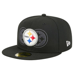Pittsburgh Steelers New Era Tri-Hit 59FIFTY Fitted Hat - Black discount