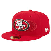 San Francisco 49ers New Era Tri-Hit 59FIFTY Fitted Hat - Scarlet for sale