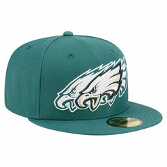 Philadelphia Eagles New Era Tri-Hit 59FIFTY Fitted Hat - Midnight Green outlet