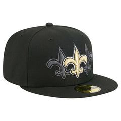 New Orleans Saints New Era Tri-Hit 59FIFTY Fitted Hat - Black cheap