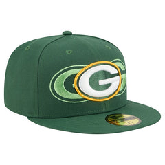 Green Bay Packers New Era Tri-Hit 59FIFTY Fitted Hat - Green outlet