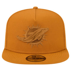 Miami Dolphins New Era Color Pack A-Frame 59FIFTY Fitted Hat - Brown discount