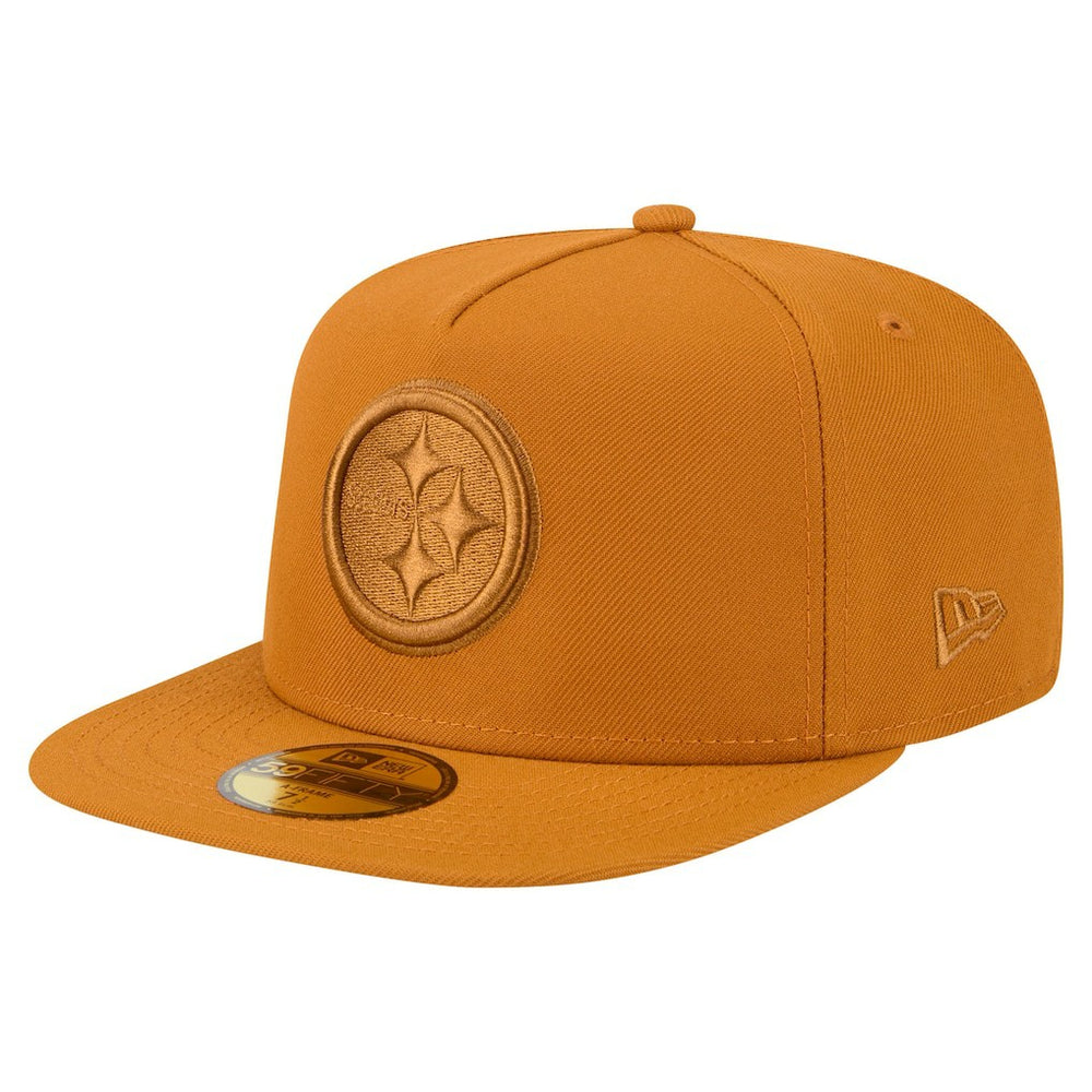 Pittsburgh Steelers New Era Color Pack A-Frame 59FIFTY Fitted Hat - Brown outlet