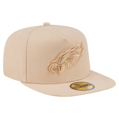 Philadelphia Eagles New Era Color Pack A-Frame 59FIFTY Fitted Hat - Light Beige outlet