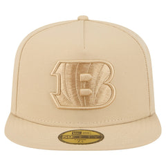 Cincinnati Bengals New Era Color Pack A-Frame 59FIFTY Fitted Hat - Light Beige outlet