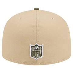 Cleveland Browns New Era Color Pack A-Frame 59FIFTY Fitted Hat - Beige/Olive cheap