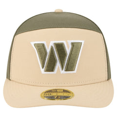 Washington Commanders New Era Two-Tone Color Pack Split Panel 59FIFTY Fitted Hat - Light Beige/Olive discount