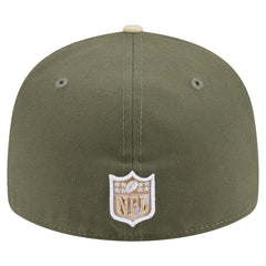 Miami Dolphins New Era Two-Tone Color Pack Split Panel 59FIFTY Fitted Hat - Light Beige/Olive outlet