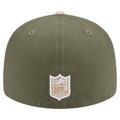 Pittsburgh Steelers New Era Two-Tone Color Pack Split Panel 59FIFTY Fitted Hat - Light Beige/Olive cheap