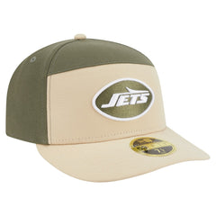 New York Jets New Era Two-Tone Color Pack Split Panel 59FIFTY Fitted Hat - Light Beige/Olive cheap