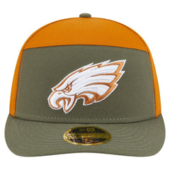 Philadelphia Eagles New Era Two-Tone Color Pack Split Panel 59FIFTY Fitted Hat - Olive/Brown for sale