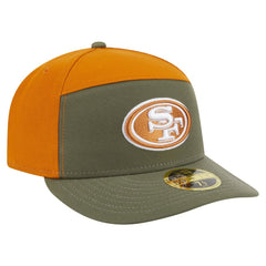San Francisco 49ers New Era Two-Tone Color Pack Split Panel 59FIFTY Fitted Hat - Olive/Brown discount