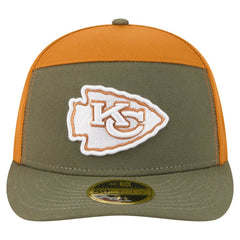 Kansas City Chiefs New Era Two-Tone Color Pack Split Panel 59FIFTY Fitted Hat - Olive/Brown outlet