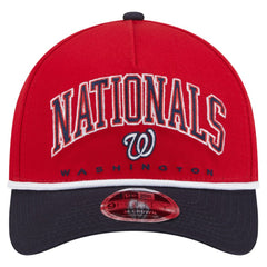 Washington Nationals Arch 9FORTY A-Frame M-Crown Adjustable Hat Red/Navy