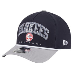 New York Yankees Arch 9FORTY A-Frame M-Crown Adjustable Hat Navy/Gray