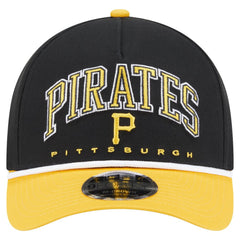Pittsburgh Pirates Arch 9FORTY A-Frame M-Crown Adjustable Hat Black/Gold