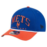 New York Mets Arch 9FORTY A-Frame M-Crown Adjustable Hat Royal/Orange