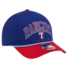 Texas Rangers Arch 9FORTY A-Frame M-Crown Adjustable Hat Royal/Red