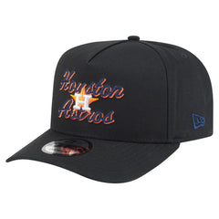 Houston Astros Chainstitch 9FIFTY A-Frame Snapback Hat Black