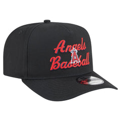 Los Angeles Angels Chainstitch 9FIFTY A-Frame Snapback Hat Black