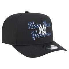 New York Yankees Chainstitch 9FIFTY A-Frame Snapback Hat Black
