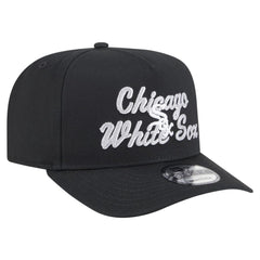 Chicago White Sox Chainstitch 9FIFTY A-Frame Snapback Hat Black