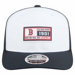 Boston Red Sox Established Patch 9SEVENTY Adjustable Hat White/Navy