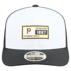 Pittsburgh Pirates Established Patch 9SEVENTY Adjustable Hat White/Black