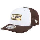 San Diego Padres Established Patch 9SEVENTY Adjustable Hat White/Brown