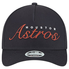 Houston Astros Women's Metallic A-Frame 9FORTY Adjustable Hat Navy